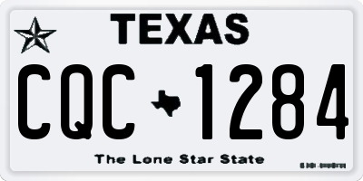 TX license plate CQC1284