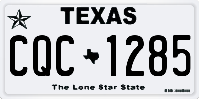 TX license plate CQC1285
