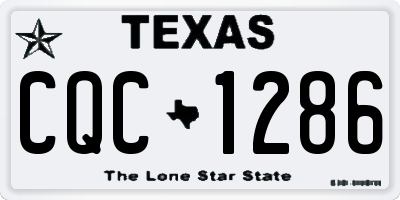 TX license plate CQC1286