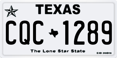 TX license plate CQC1289