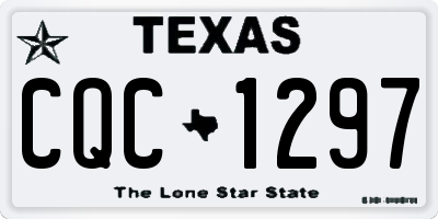 TX license plate CQC1297