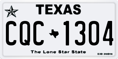 TX license plate CQC1304