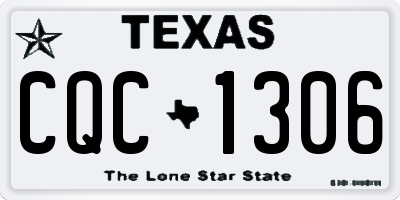 TX license plate CQC1306