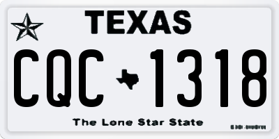 TX license plate CQC1318