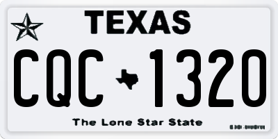 TX license plate CQC1320