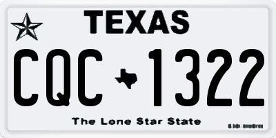 TX license plate CQC1322