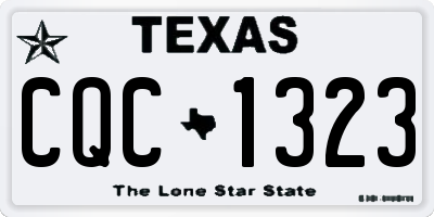 TX license plate CQC1323
