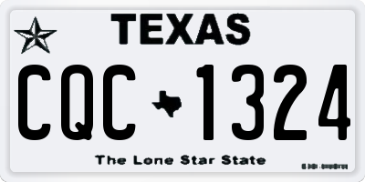 TX license plate CQC1324