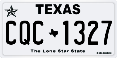 TX license plate CQC1327