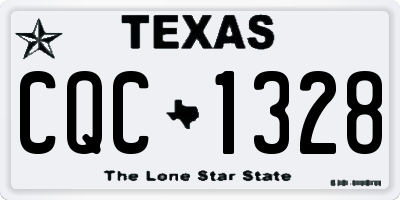 TX license plate CQC1328