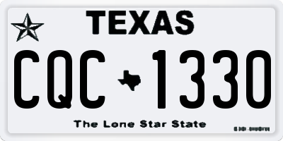 TX license plate CQC1330