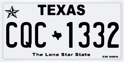TX license plate CQC1332