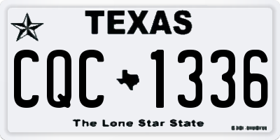 TX license plate CQC1336
