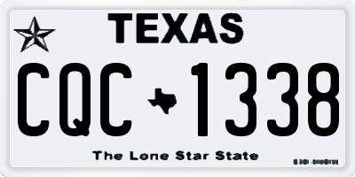 TX license plate CQC1338