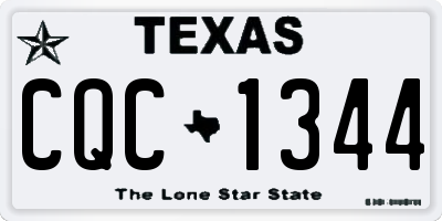 TX license plate CQC1344