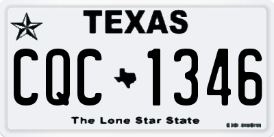 TX license plate CQC1346