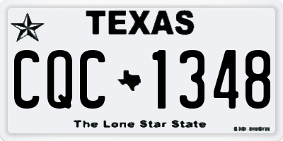 TX license plate CQC1348