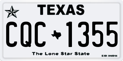 TX license plate CQC1355