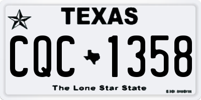 TX license plate CQC1358