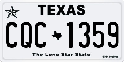 TX license plate CQC1359