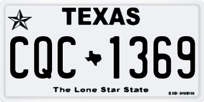 TX license plate CQC1369