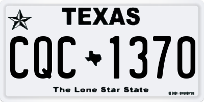 TX license plate CQC1370