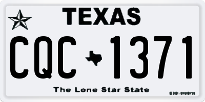 TX license plate CQC1371