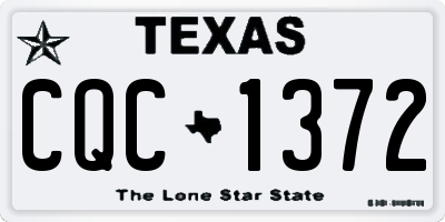 TX license plate CQC1372