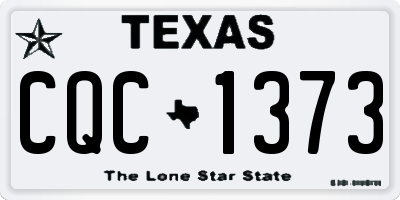 TX license plate CQC1373