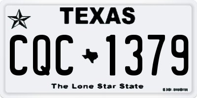 TX license plate CQC1379