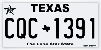 TX license plate CQC1391