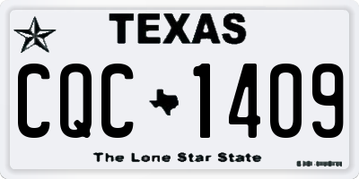 TX license plate CQC1409