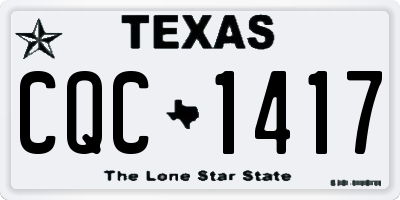 TX license plate CQC1417
