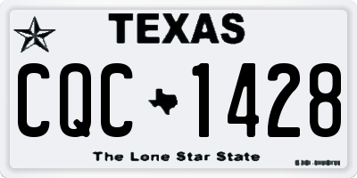 TX license plate CQC1428