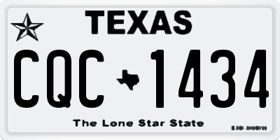 TX license plate CQC1434