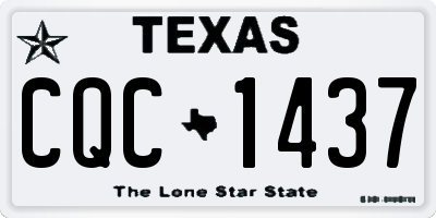 TX license plate CQC1437