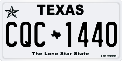 TX license plate CQC1440