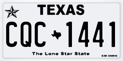 TX license plate CQC1441