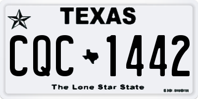 TX license plate CQC1442