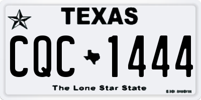 TX license plate CQC1444