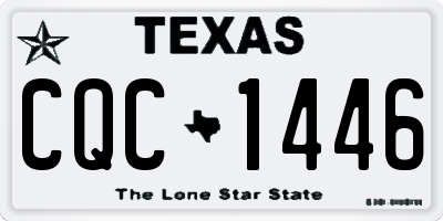 TX license plate CQC1446