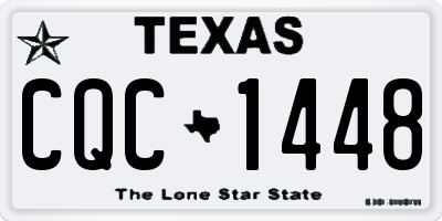 TX license plate CQC1448