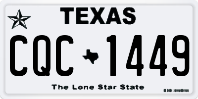 TX license plate CQC1449