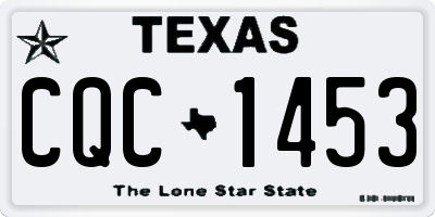 TX license plate CQC1453