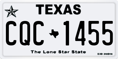 TX license plate CQC1455