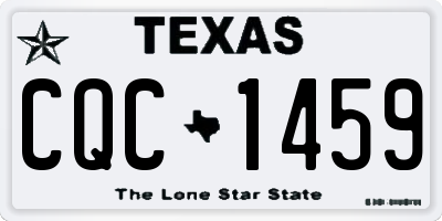 TX license plate CQC1459