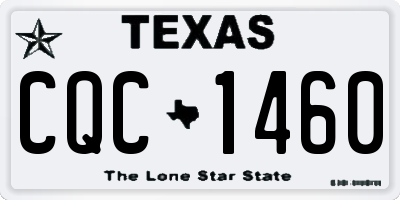 TX license plate CQC1460