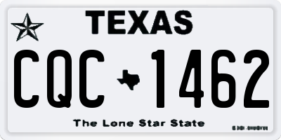 TX license plate CQC1462