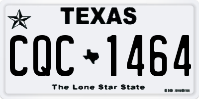 TX license plate CQC1464