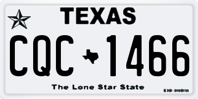 TX license plate CQC1466
